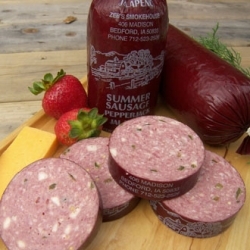 Summer Sausage, including Cheddar, Pepper Jack, or Jalapeno & Pepper Jack 8.50/roll You don't need crackers and cheese to enjoy this summer sausage! Perfect appetizer for any event!