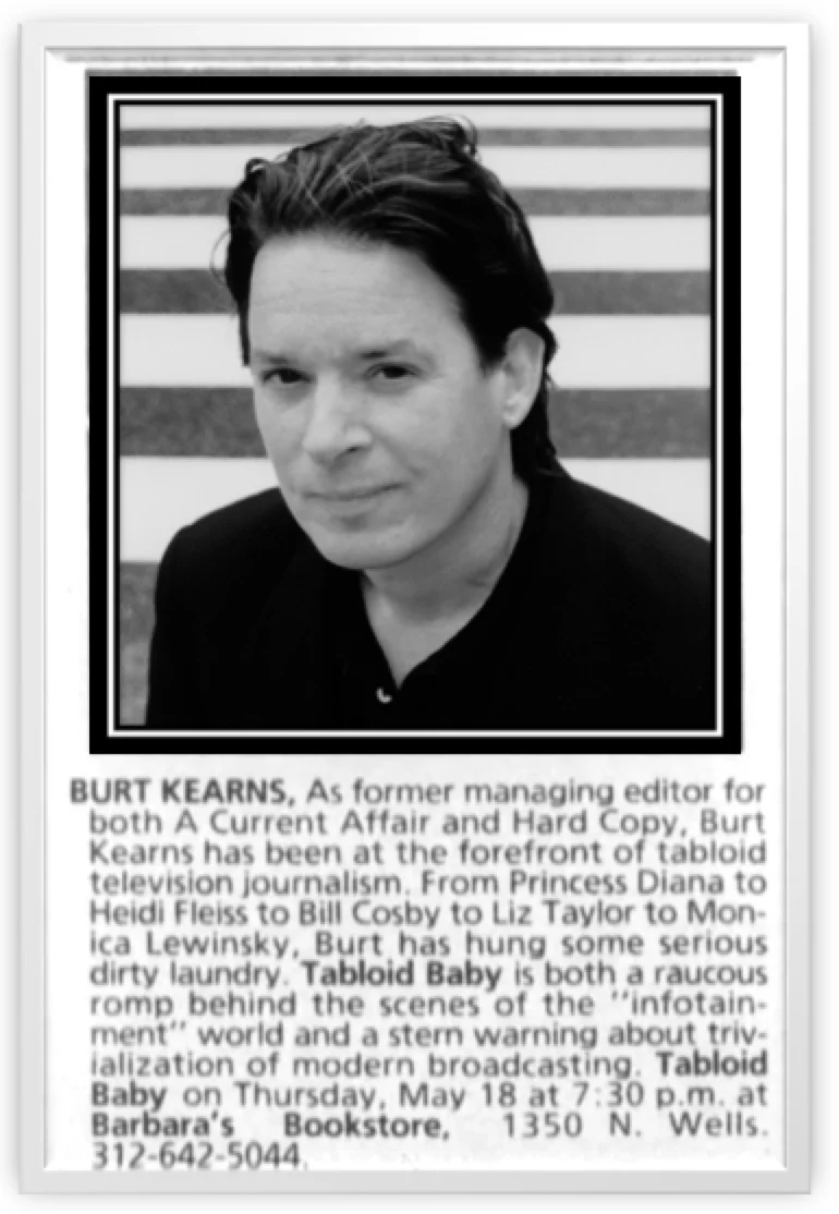 CHICAGO TRIBUNE, MAY 2000: Tabloid Baby book tour