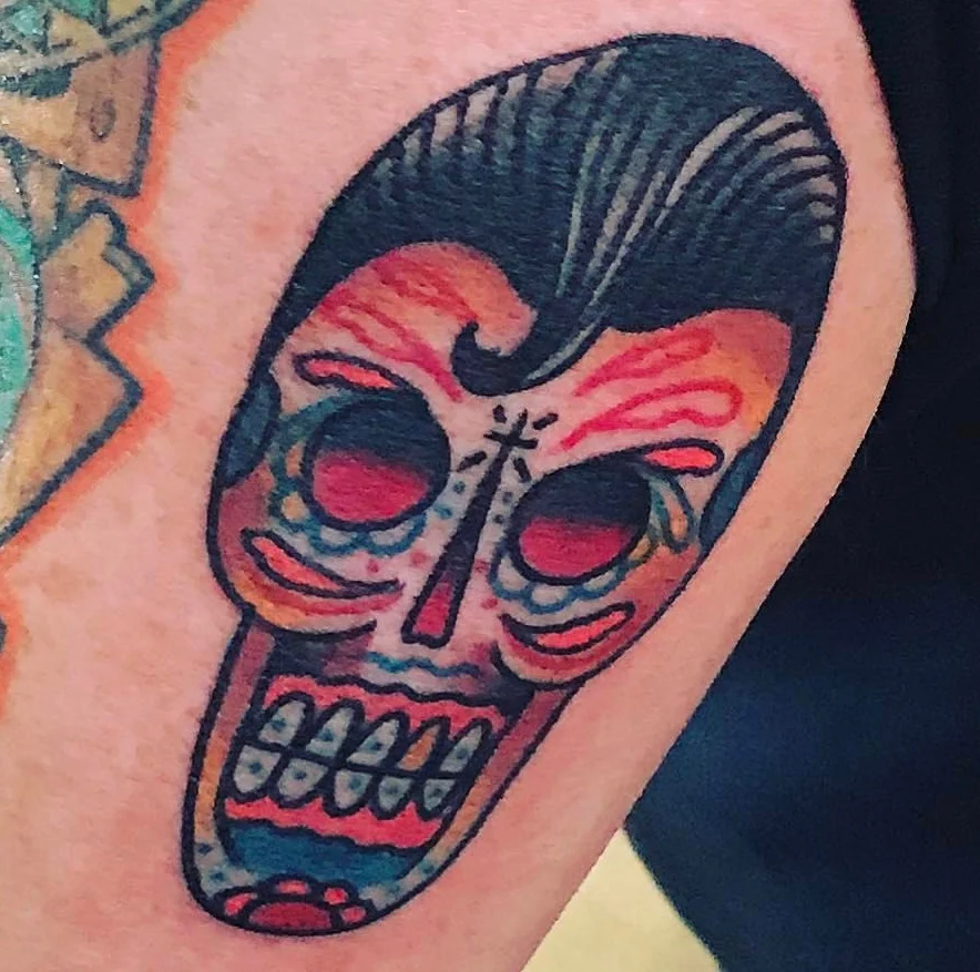 SKULL BY ROCKABILLY RAY SANCHEZ, MARCH 2017