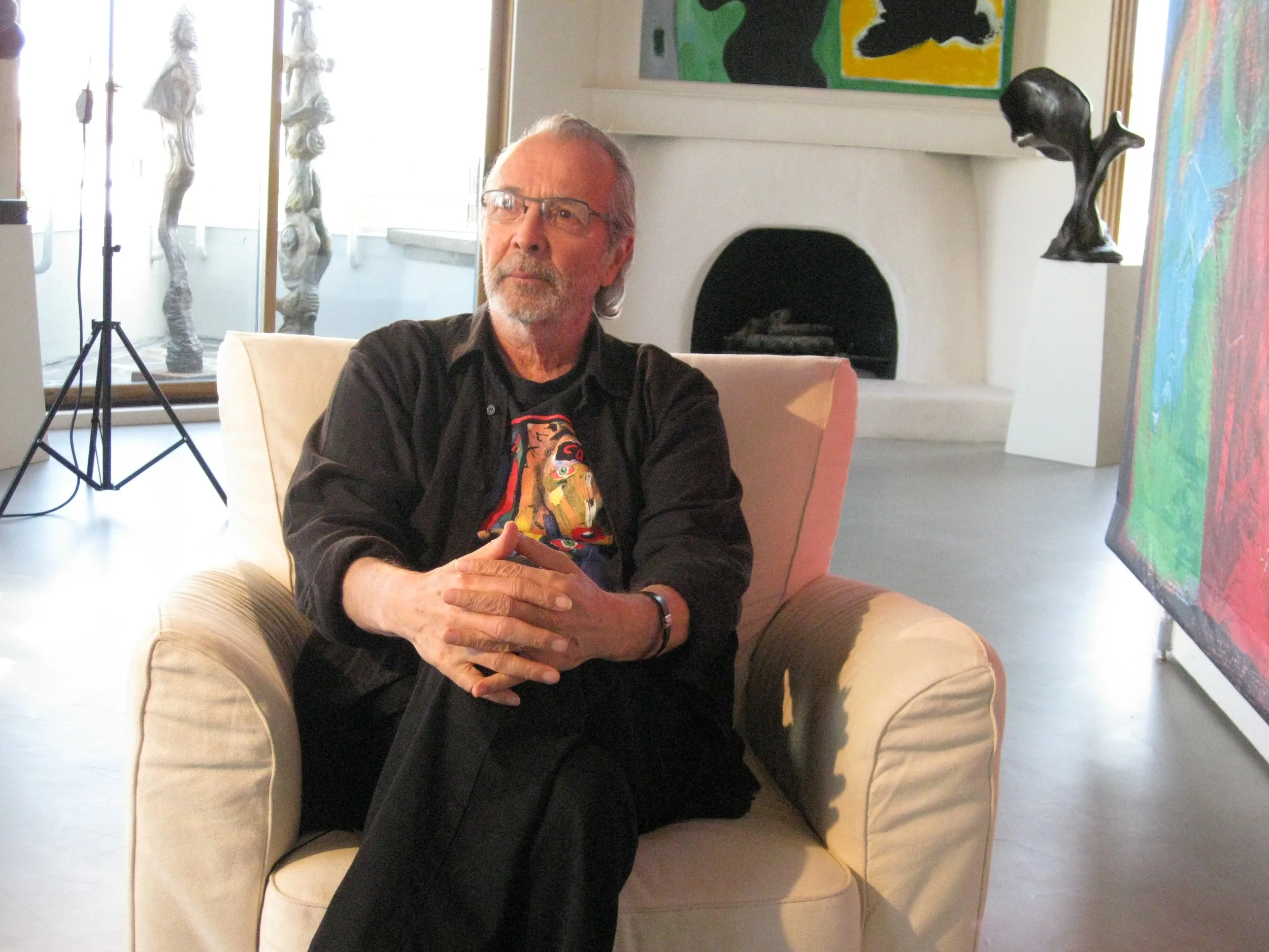 HERB ALPERT AND HIS ART, SANTA MONICA, 2010 by BURT KEARNS