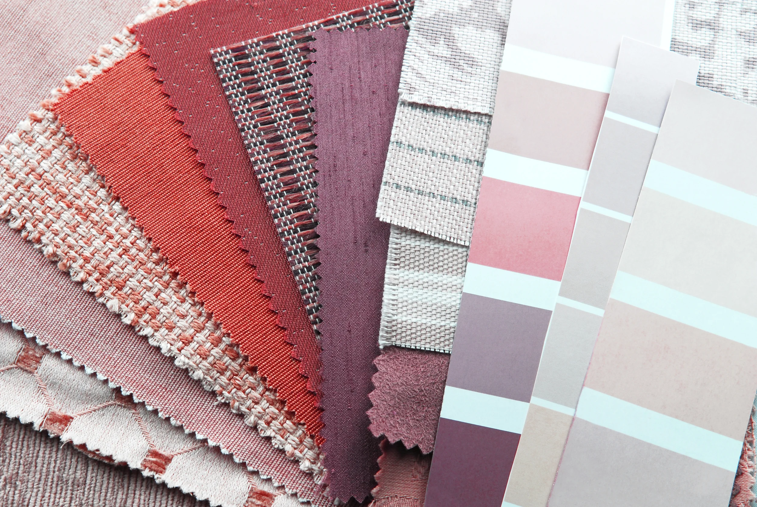 Fabric and paint selections enhance the overall aesthetic through pretty color combinations.