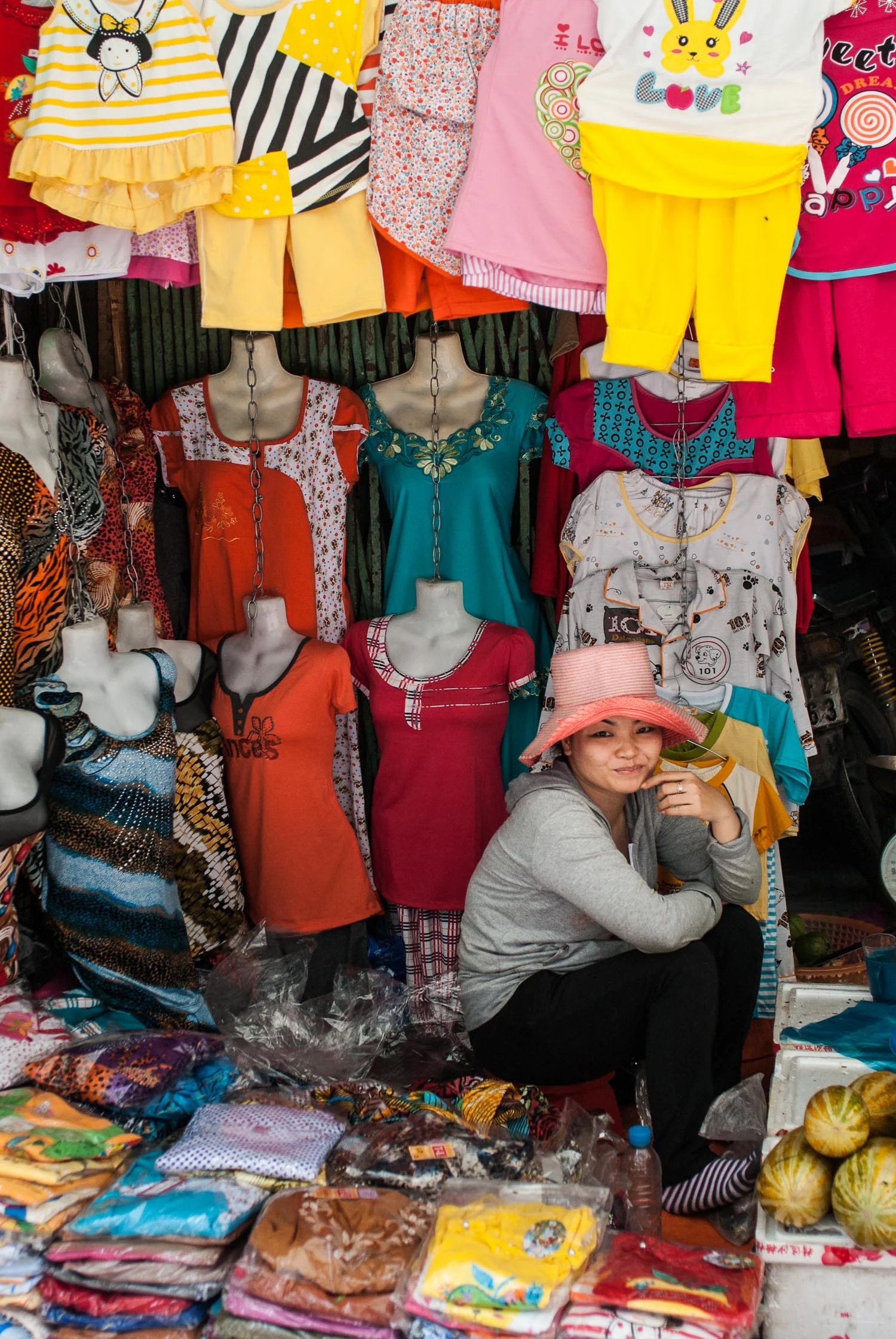 Clothing Stall, Perfume Pagoda, Vietnam