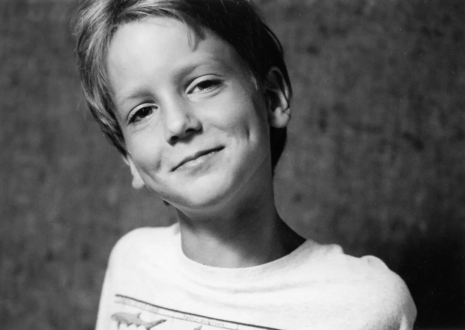 Christopher in black and white
