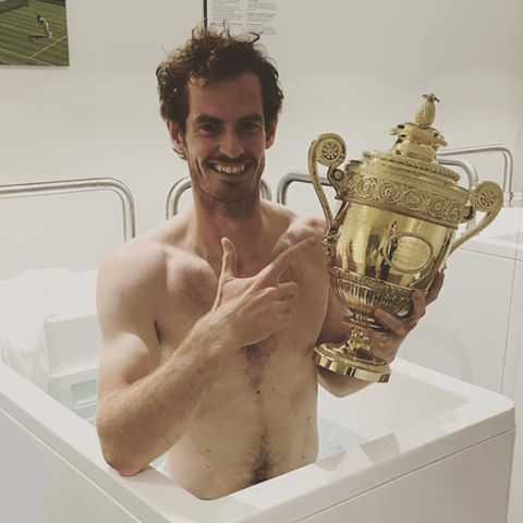 Holding this bad boy makes the ice bath that little bit more bearable