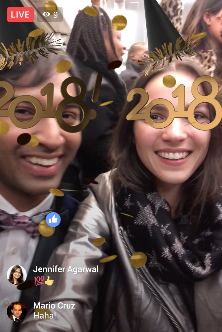 Facebook Live NYE Train :15