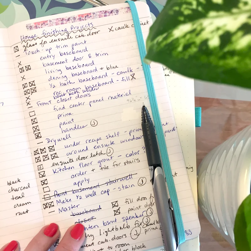 a massive, overdue to-do list