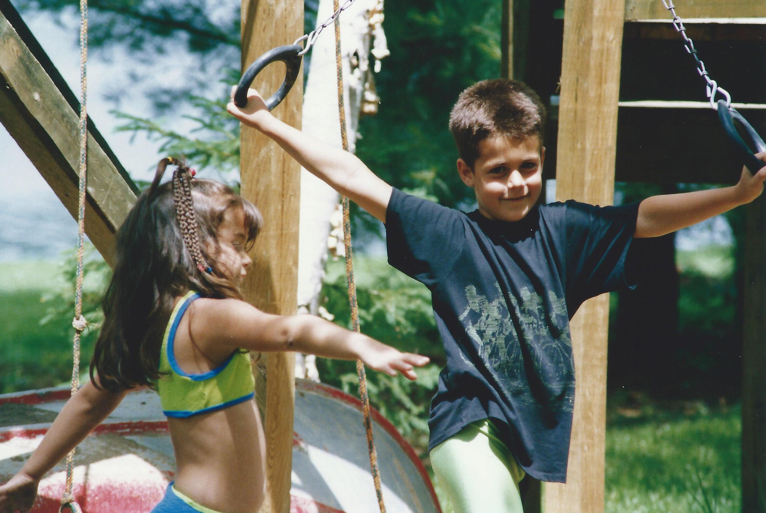 My first Warrior II? (how cute is my brother!?!)