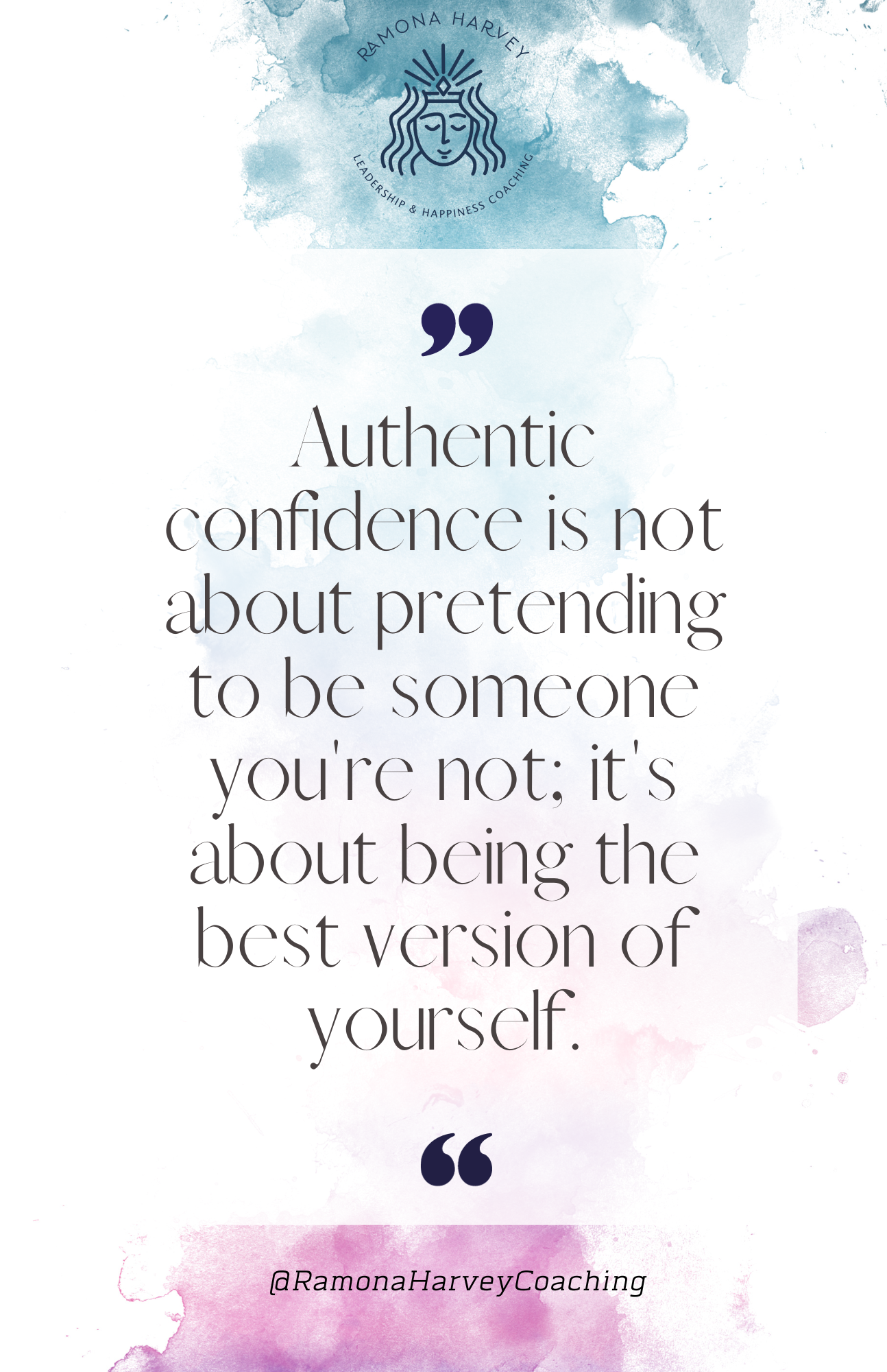 You don't have to fake it 