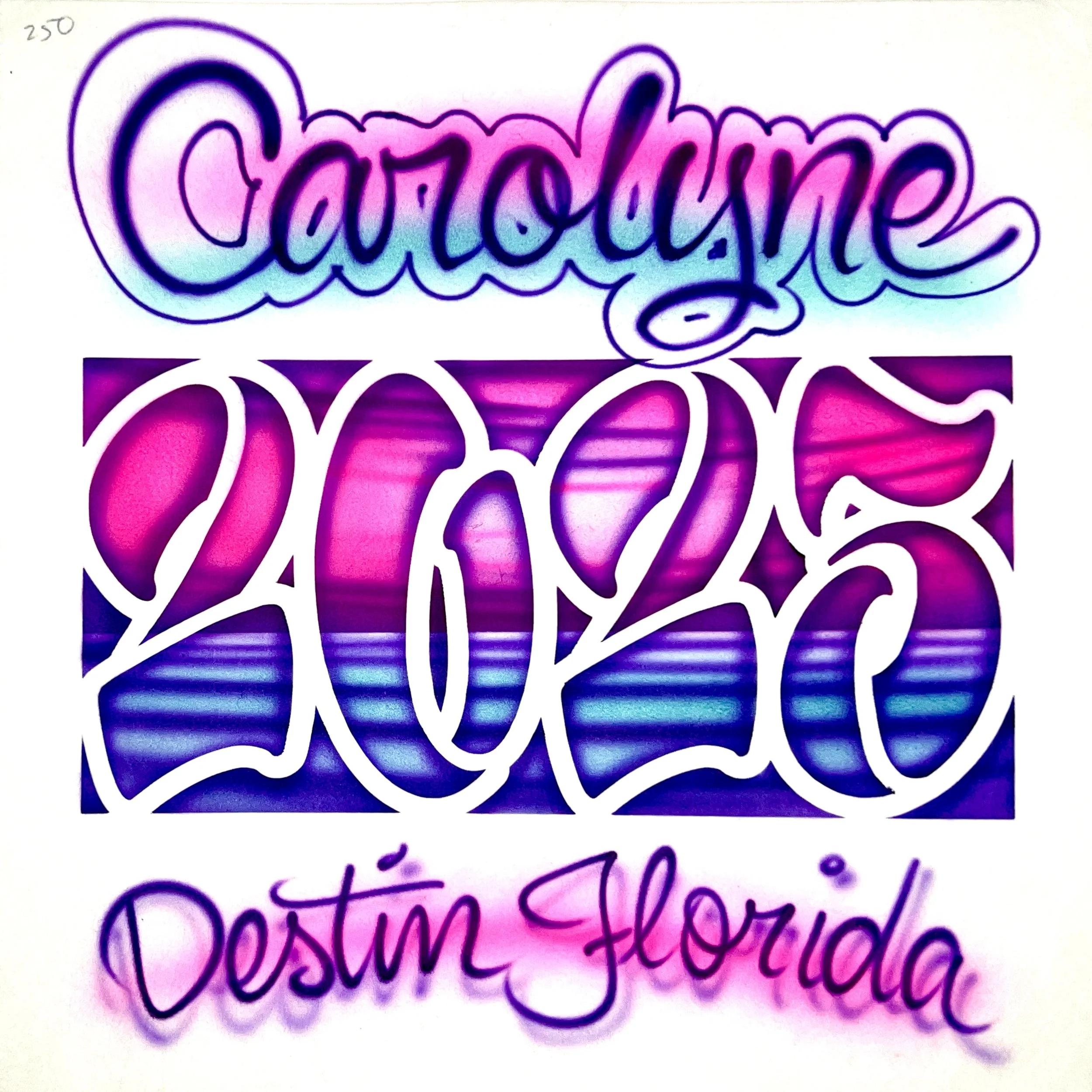 250 Pink Purple Year Beach