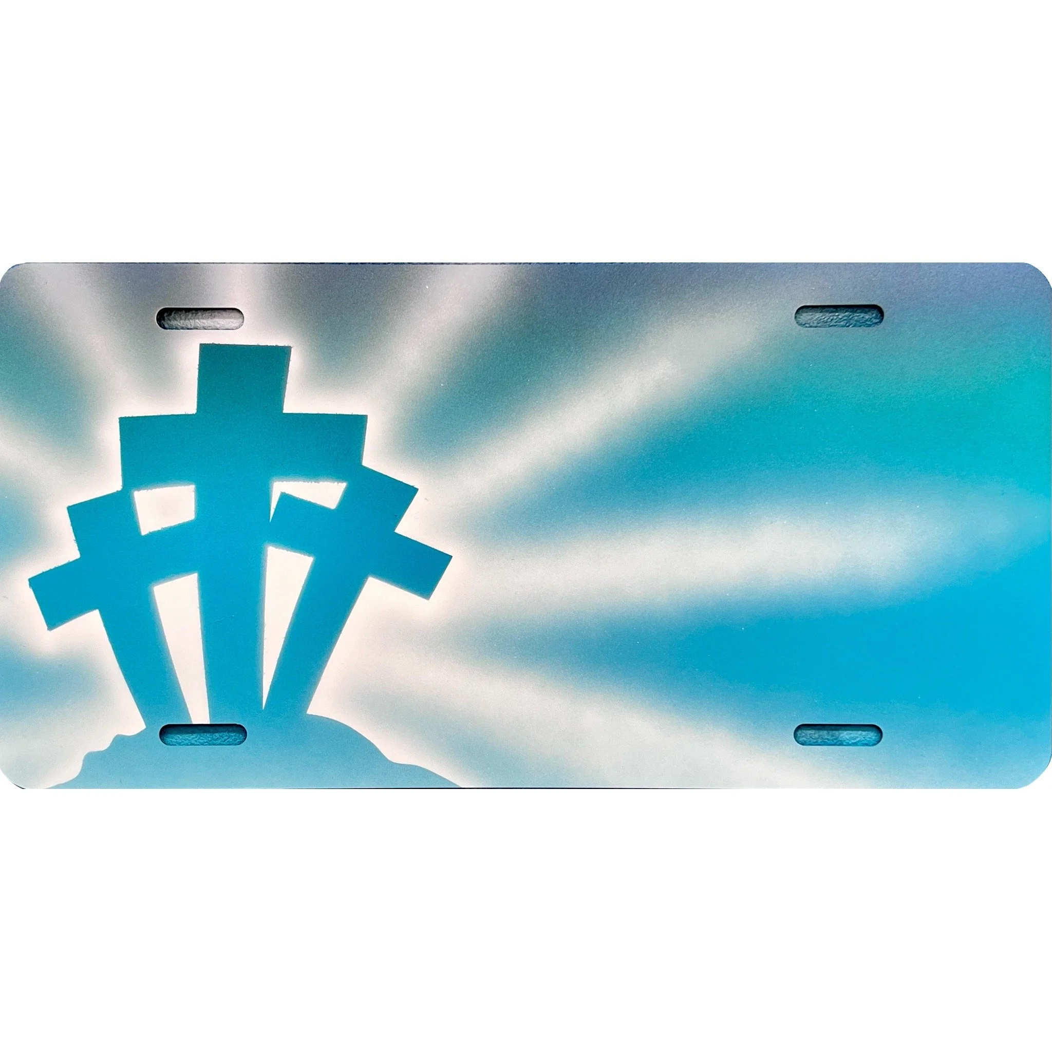 T62 Three Crosses in Teal