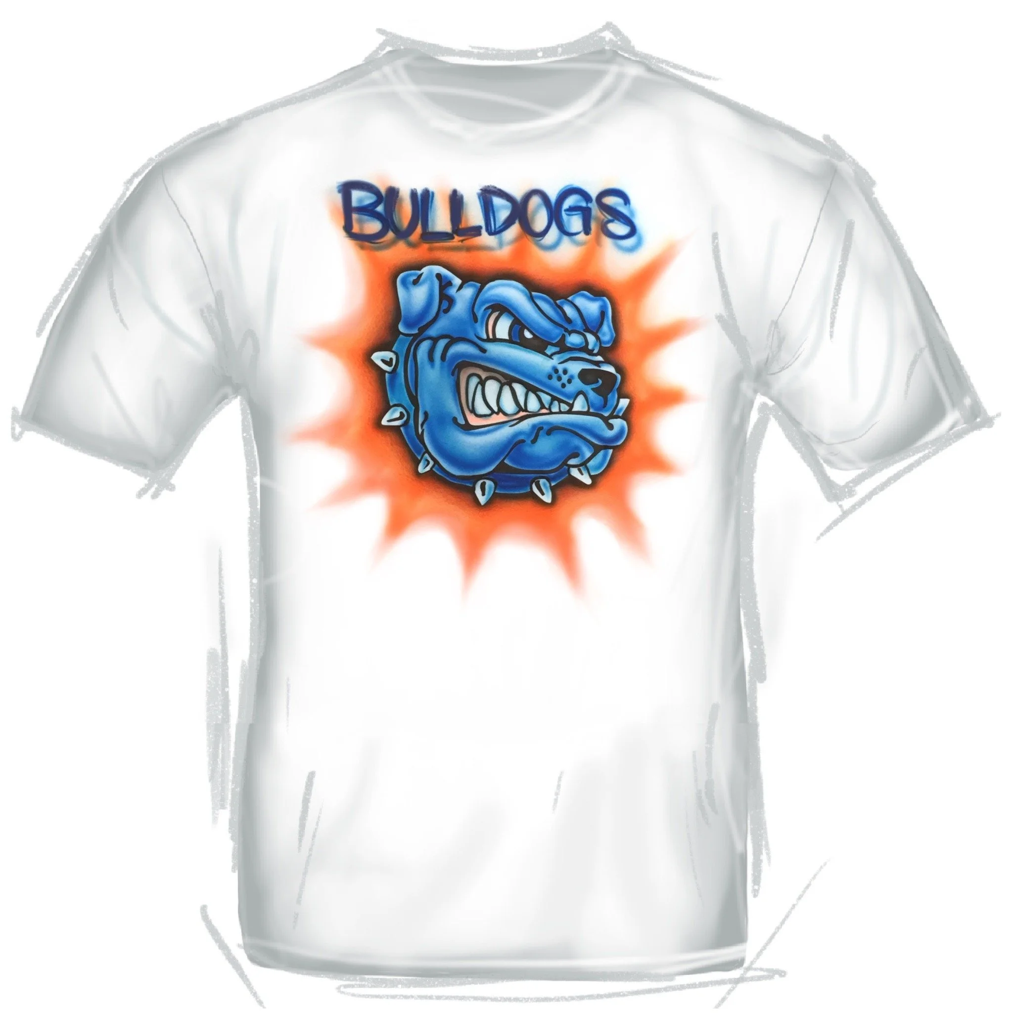 612 Bulldog in Blue and Orange