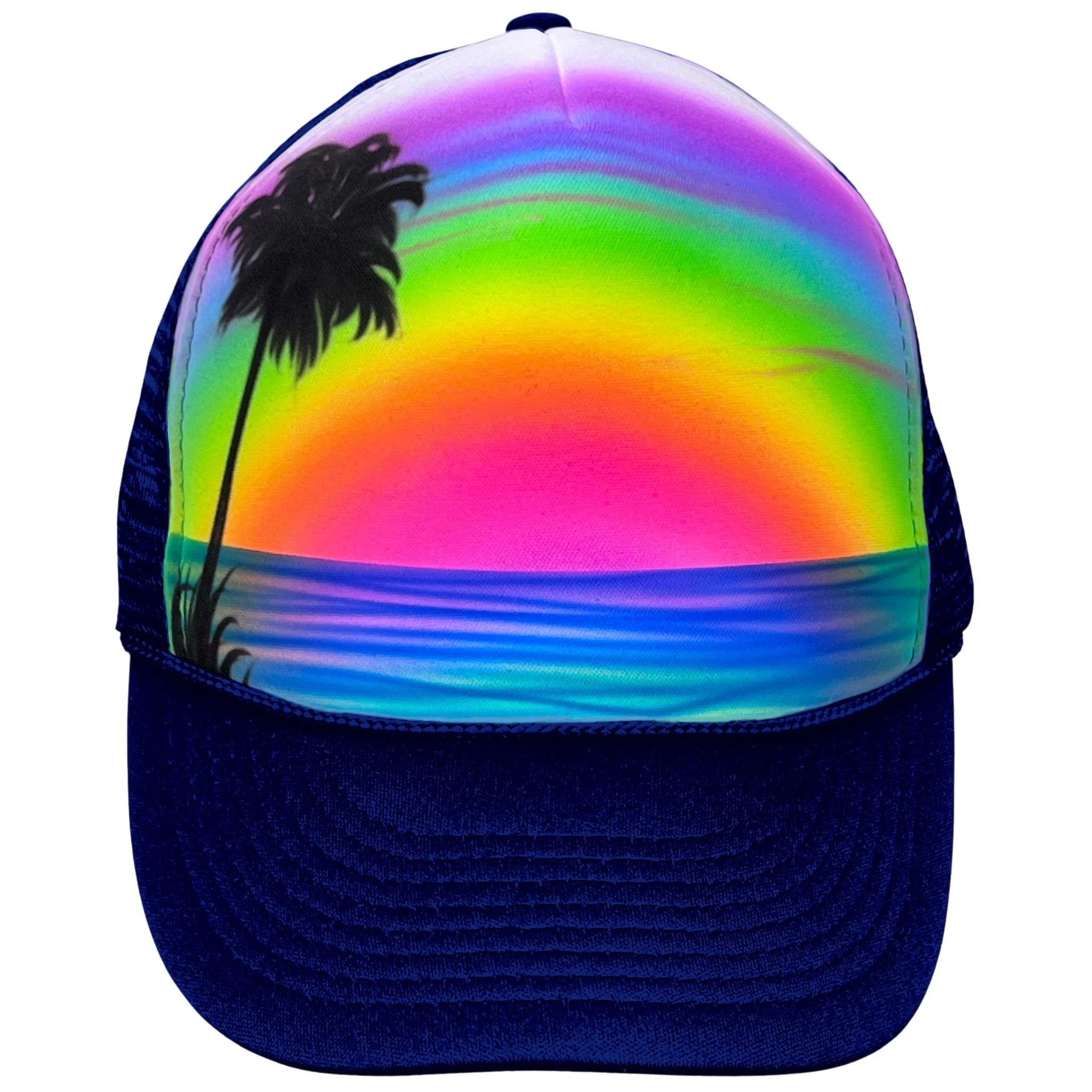 H-112 Rainbow Beach with Palm Tree