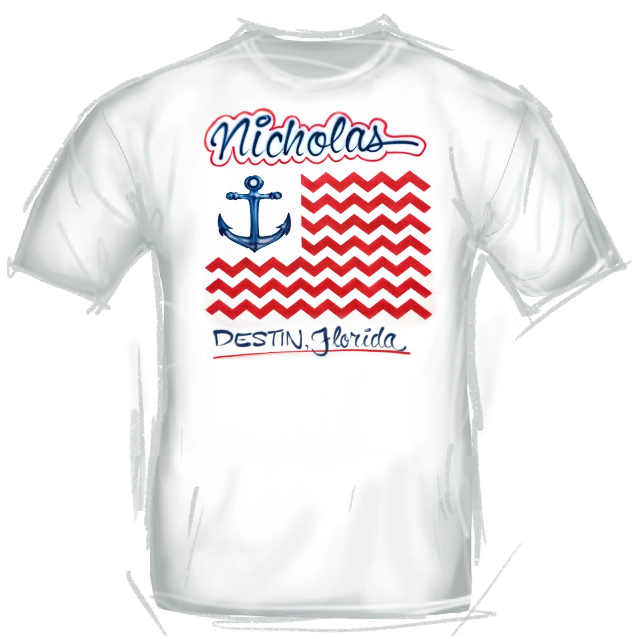 67 American Flag Chevron Anchor