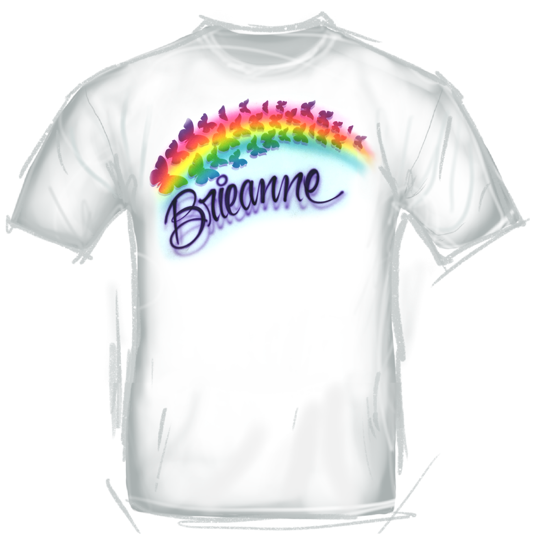 201 Butterfly Rainbow Name