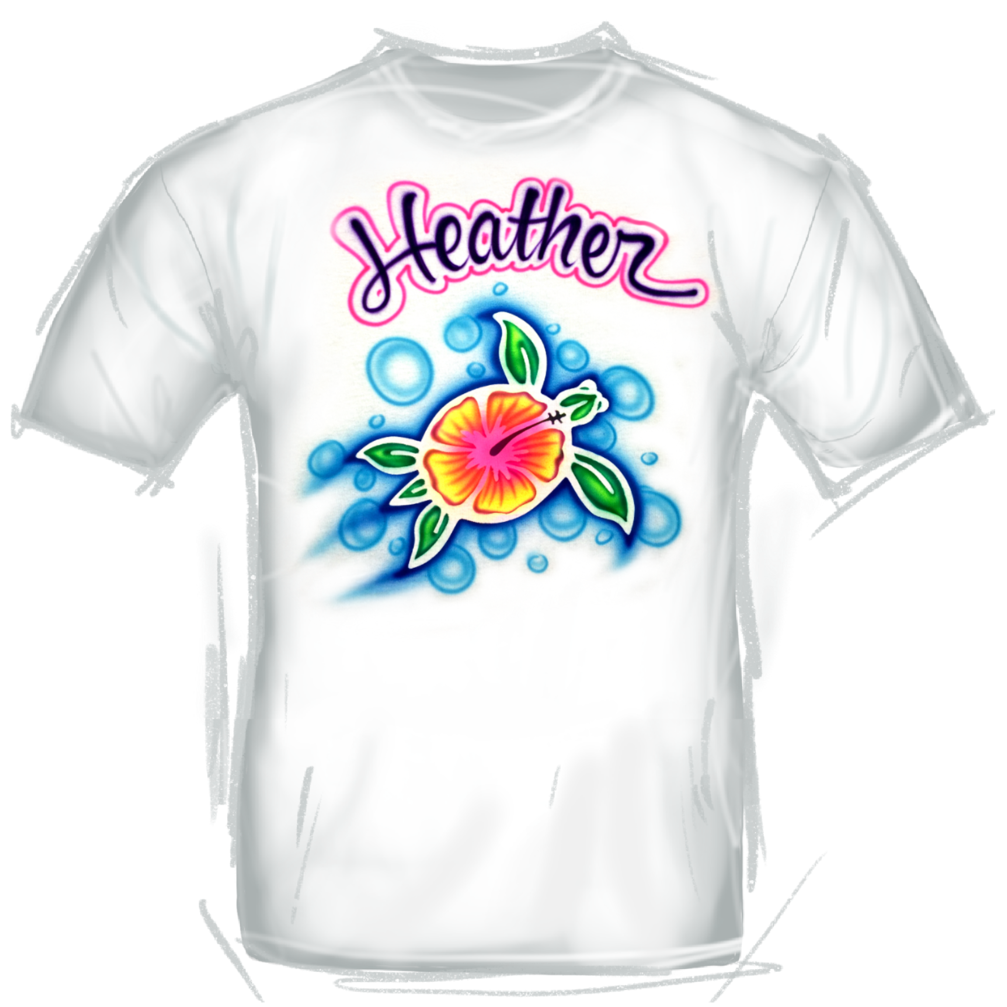 422 Hibiscus Sea Turtle