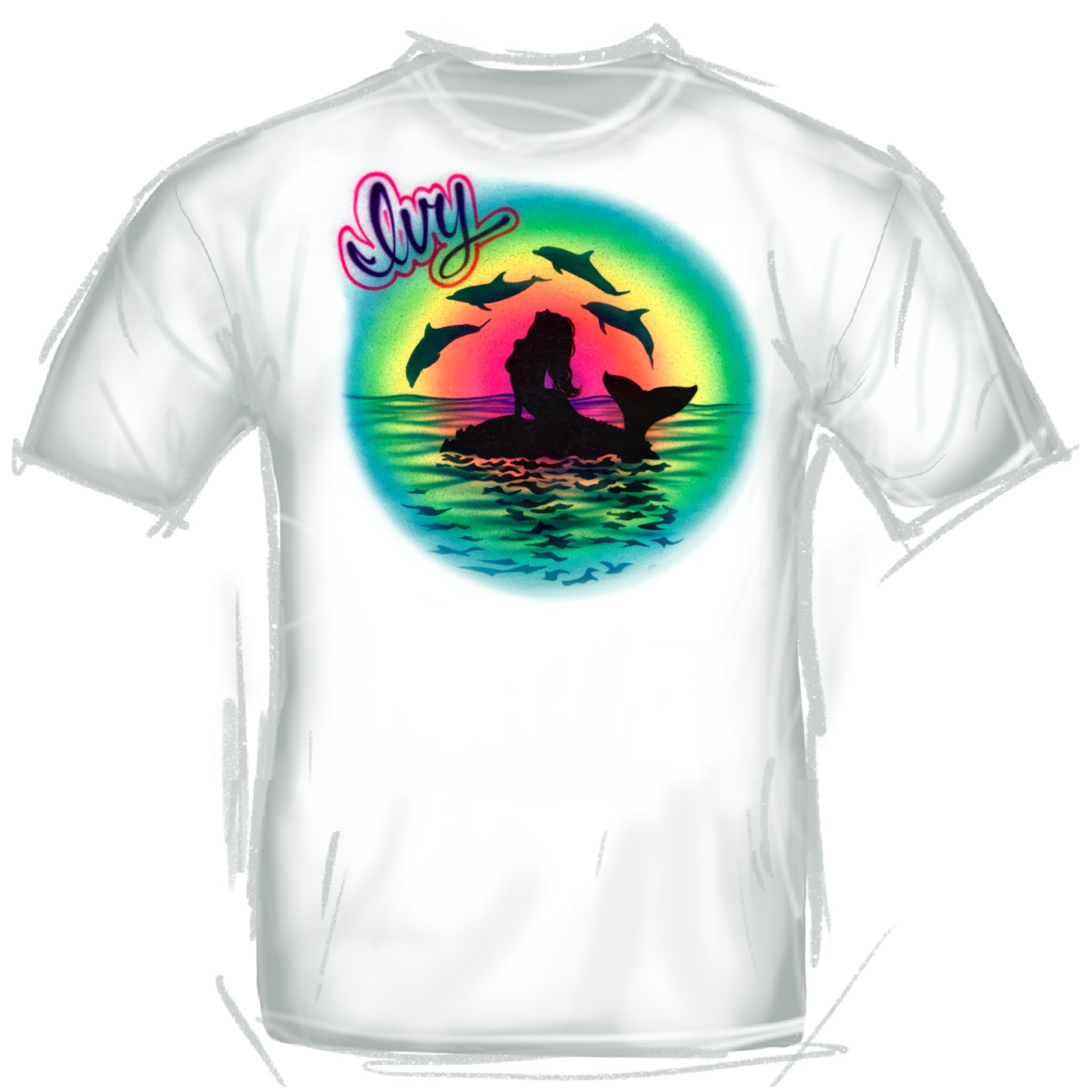 462 Mermaid Rainbow Sunset