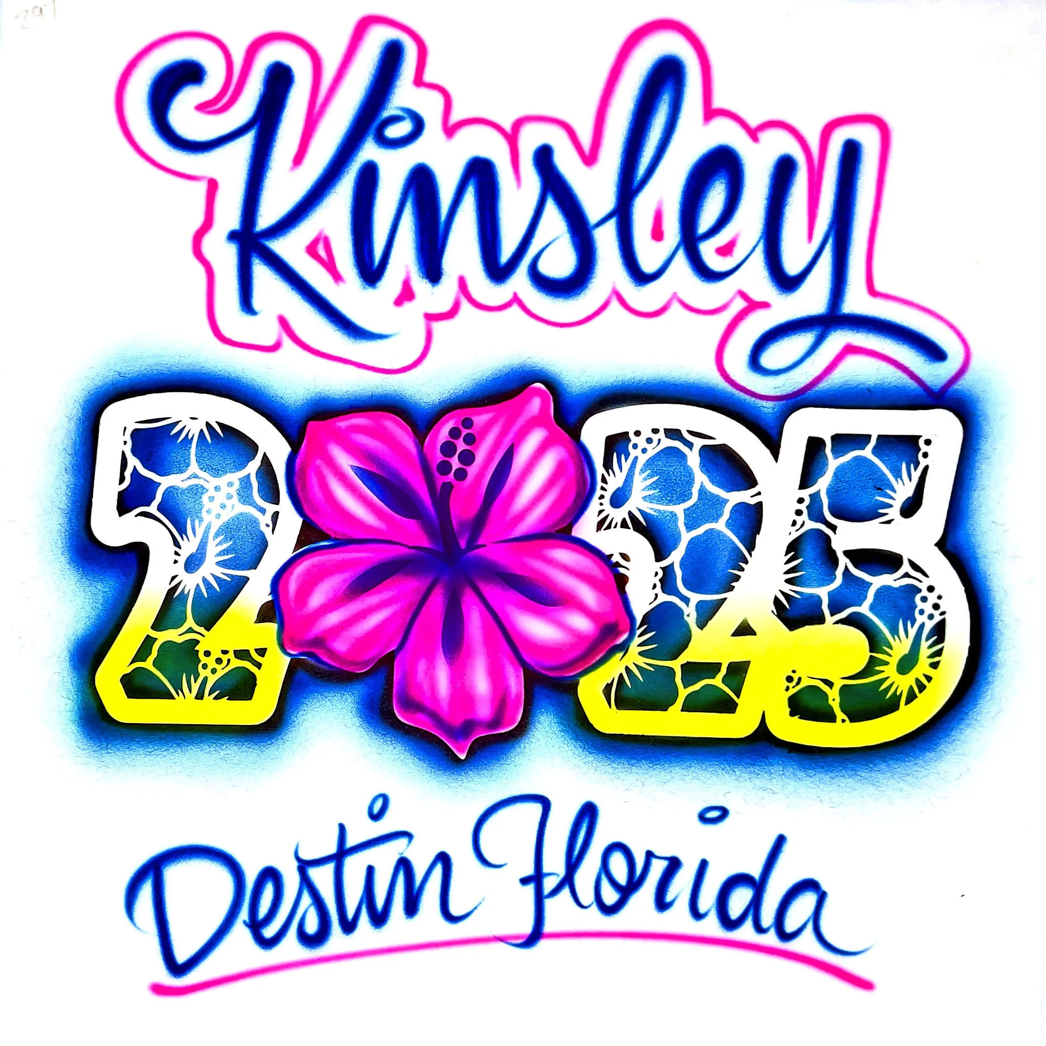 297 Hibiscus Year Blue