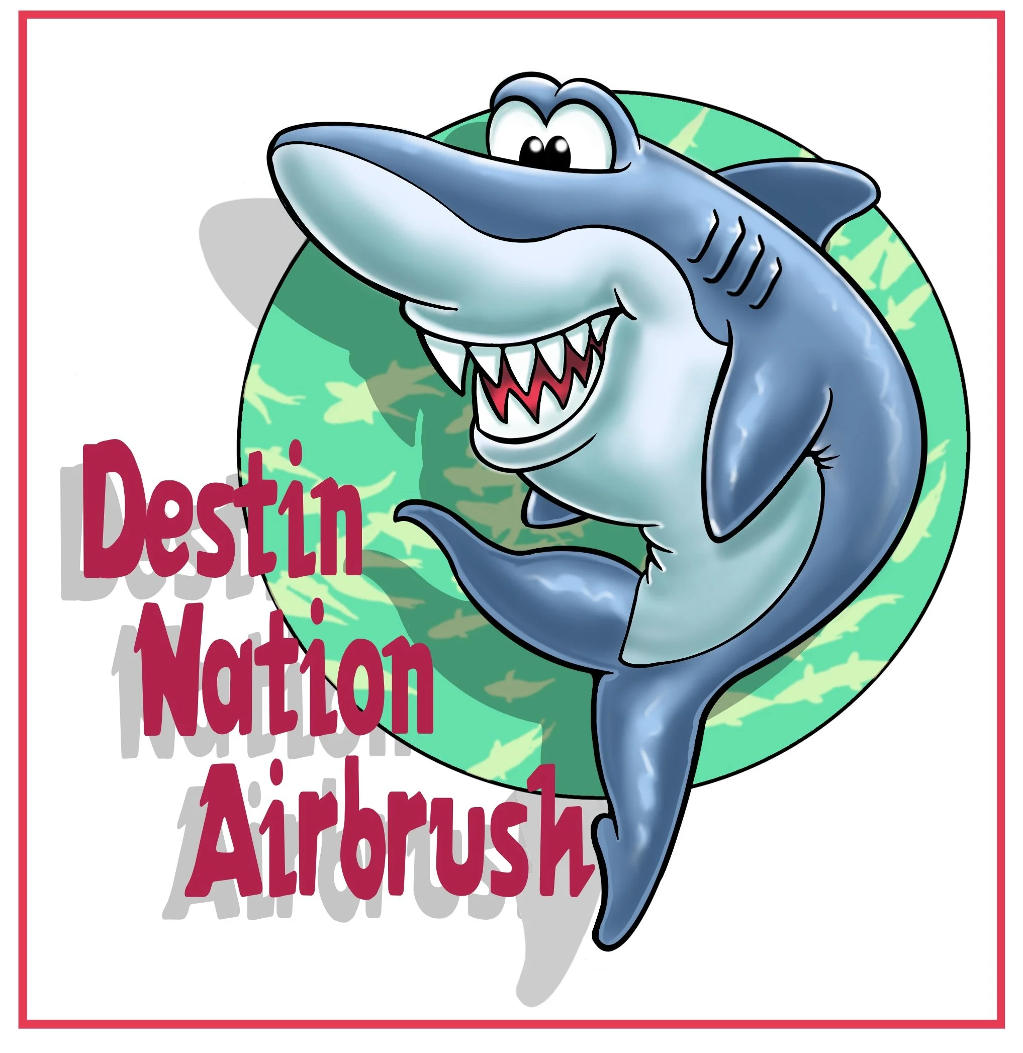 Smiling Shark Sticker