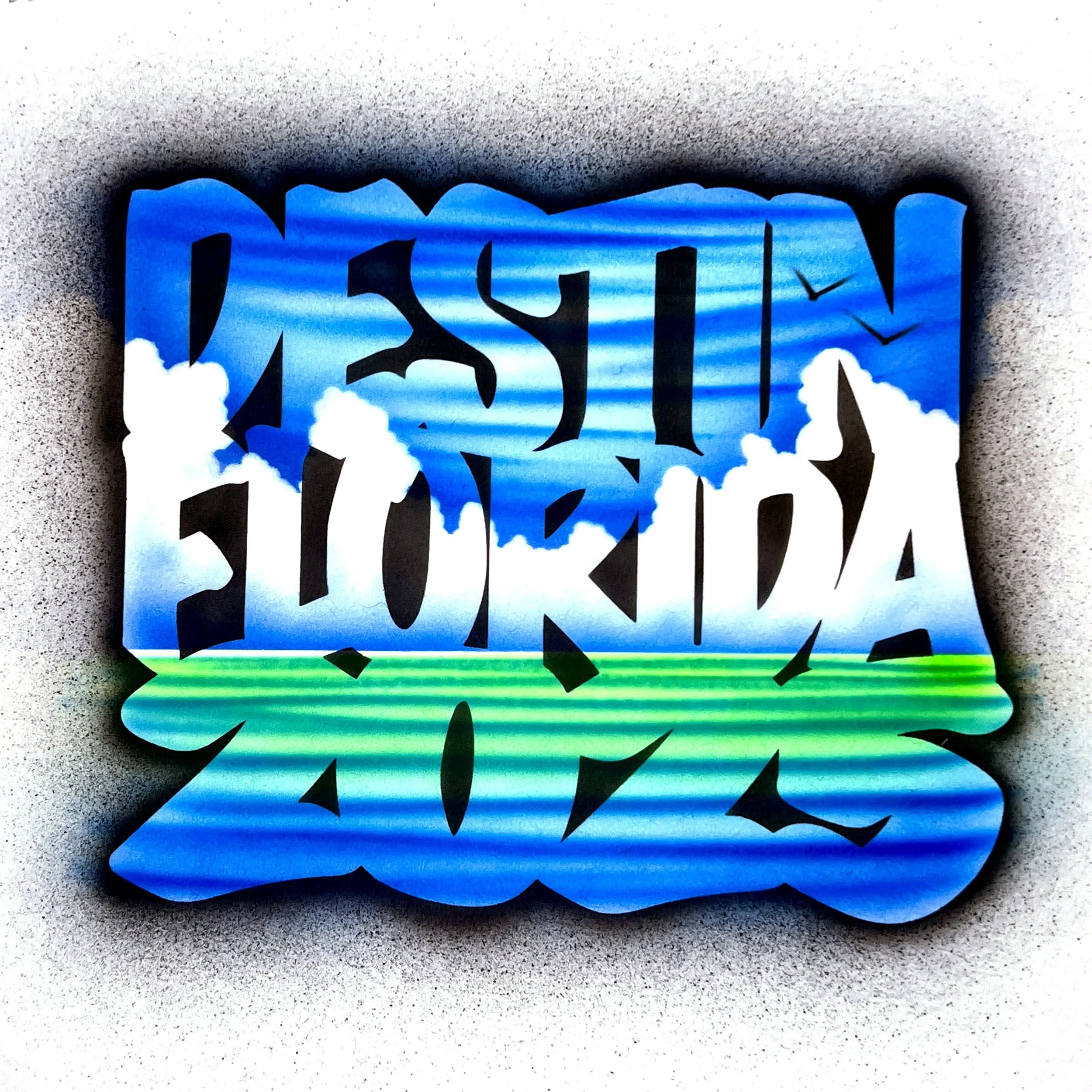 256 Destin Florida Year Stack Blue Sky
