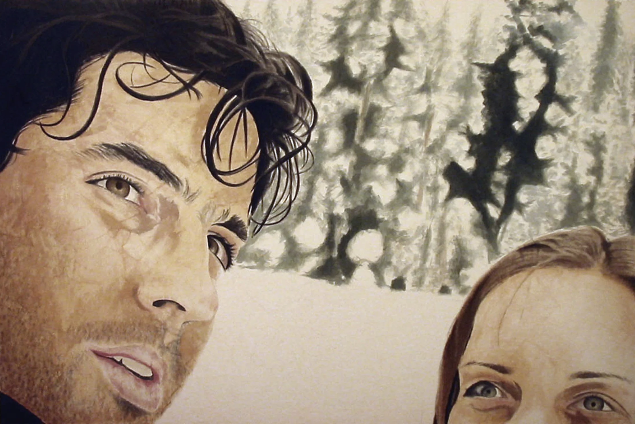 Arran and Ramona in the Snow, 2010