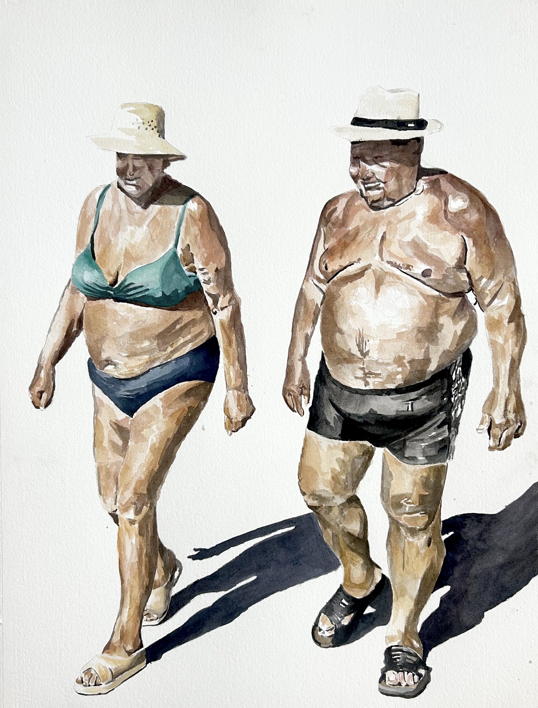 Bather Couple, Ocna Sibiului