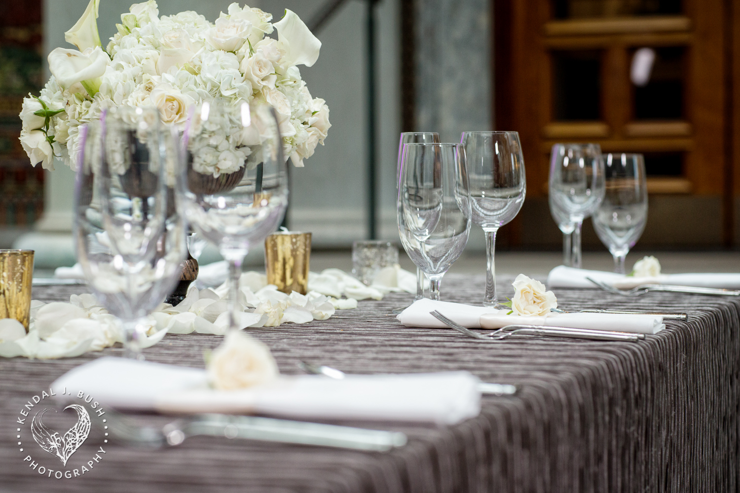 Malloy Events | New England wedding florist | Currier Museum of Art | Winter Garden | Romantic Wedding