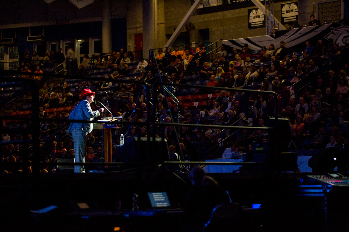 Audience shot of Whittemore Arena