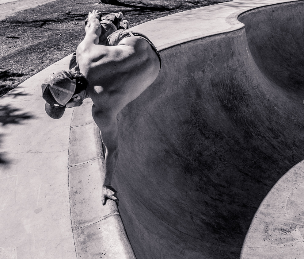 Rollerblading at the Lander Skate Park