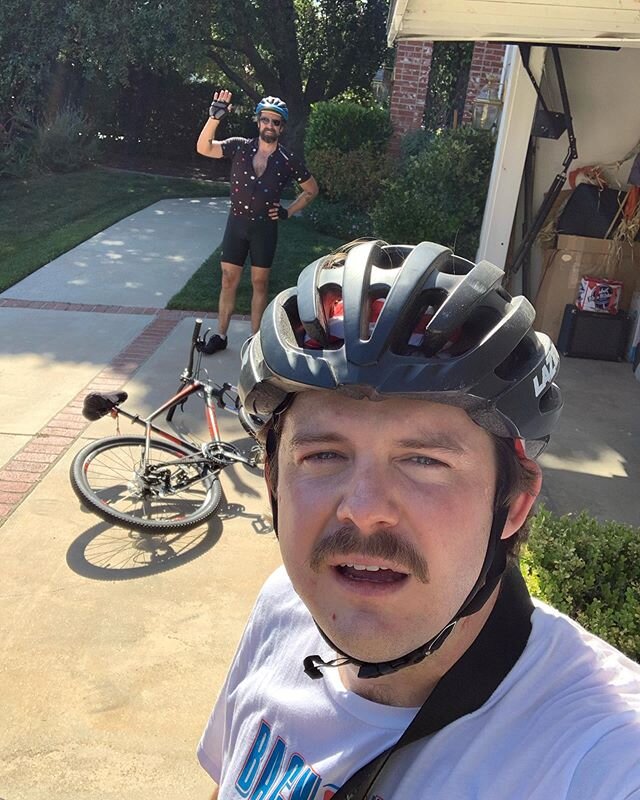 Living in Encino, aka the &ldquo;Crossroads of the World,&rdquo; you end up getting drop-ins from loads of silly goofs. Actually, I haven&rsquo;t had a visitor in like two months and this surprise hello and bike ride made my friggen week. @dadcountry