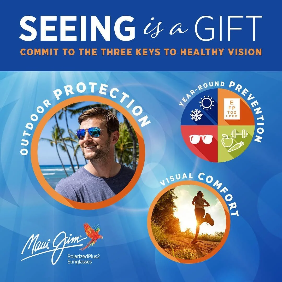 Summer is here!π Protect your eyes while having a clear view with some new Maui Jim Sunglasses πΆοΈπΆοΈ