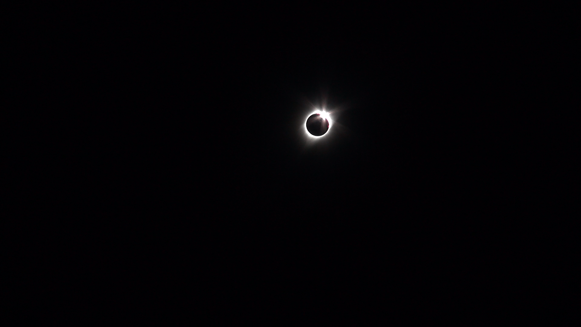 The 'Diamond Ring' marks the end of totality