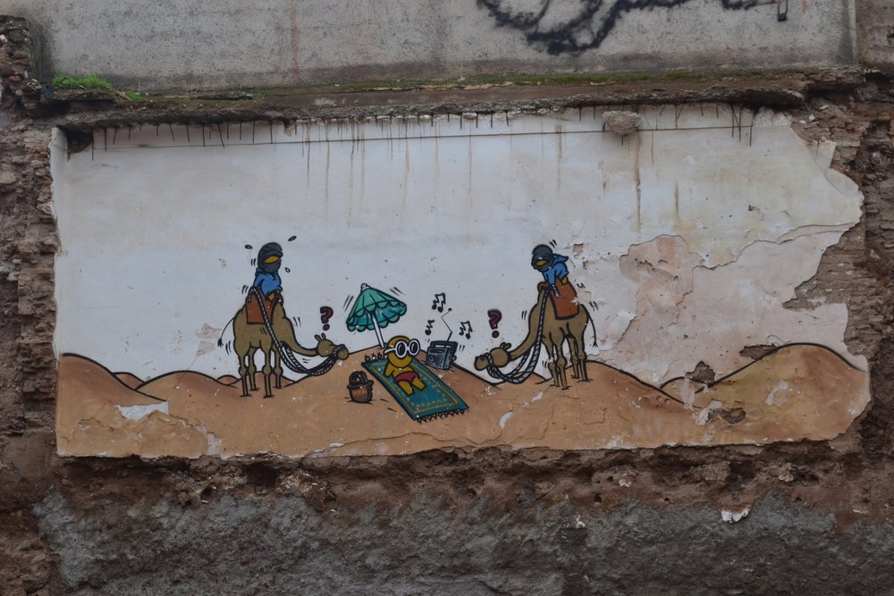 grafitti at marrakesh