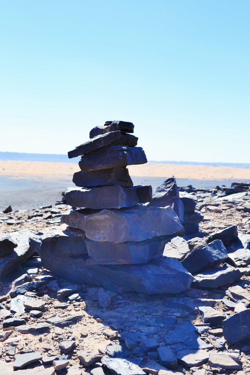 rock structures in desert hills