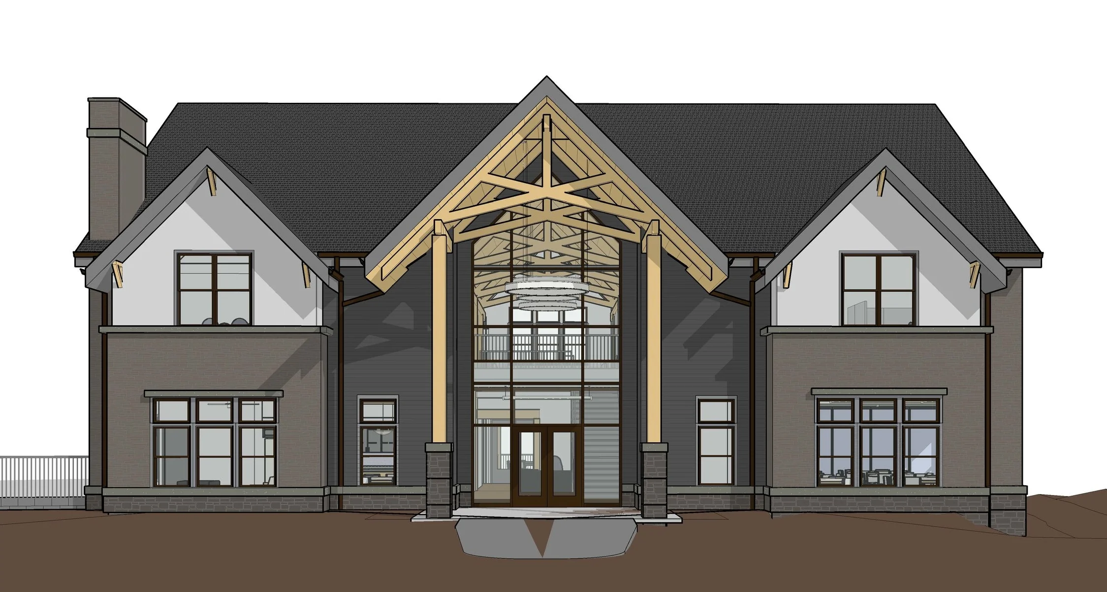 Rendering of the new Waterford Crossing Clubhouse exterior
