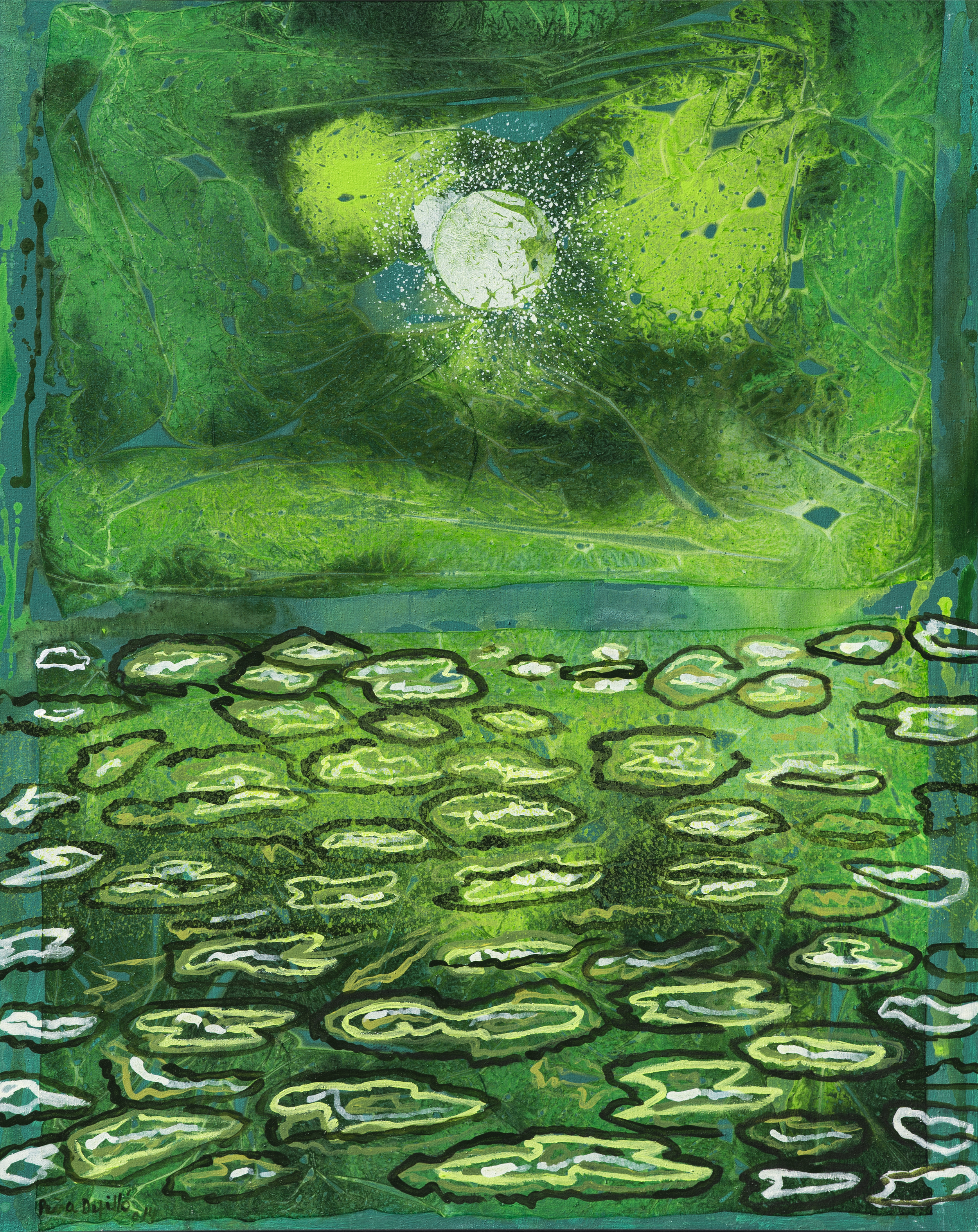  2014. Verde Luna. 50 x 40 plg. 