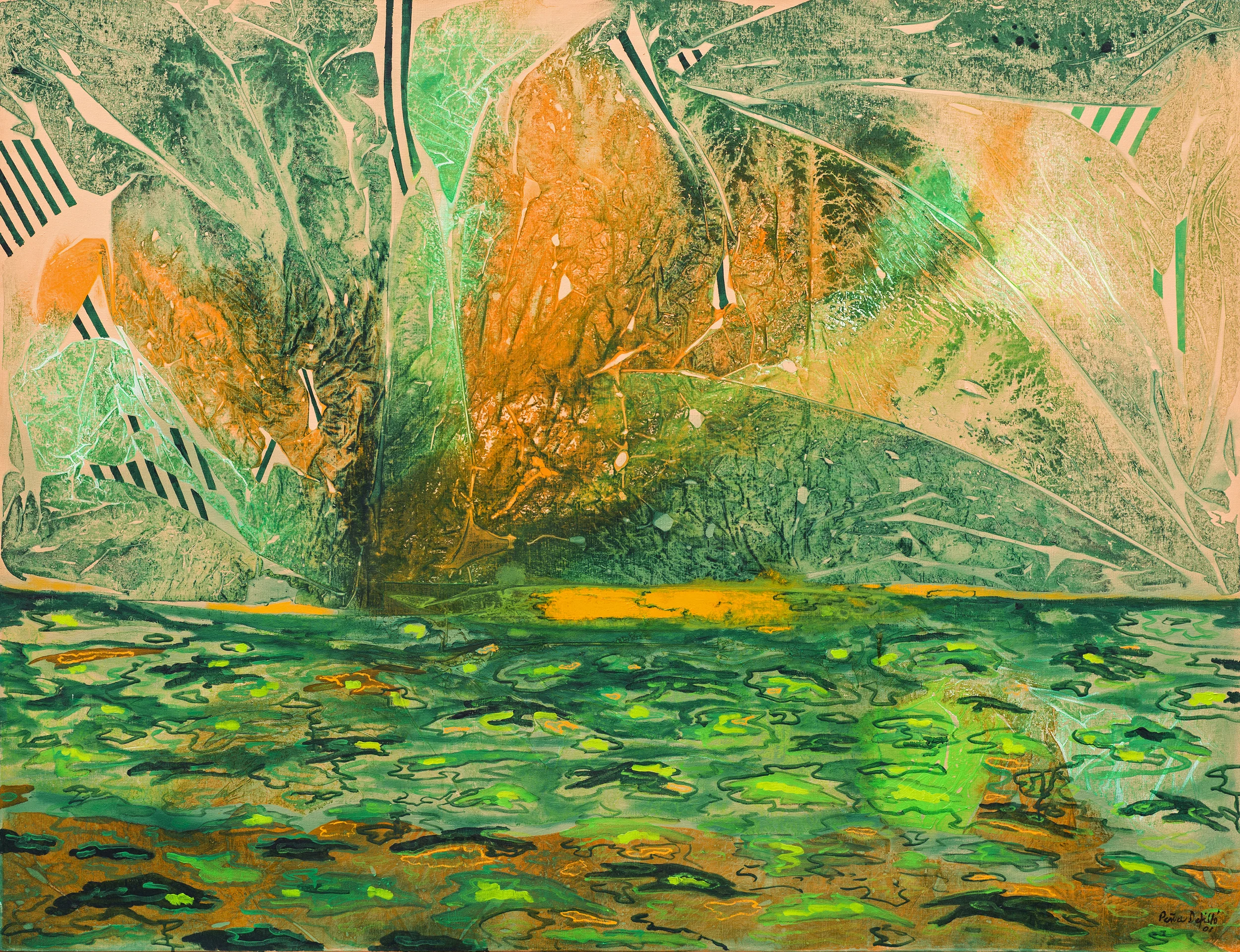 2001_LaSelva_AcrilicoYOleosobreTela_52x67 1/2"