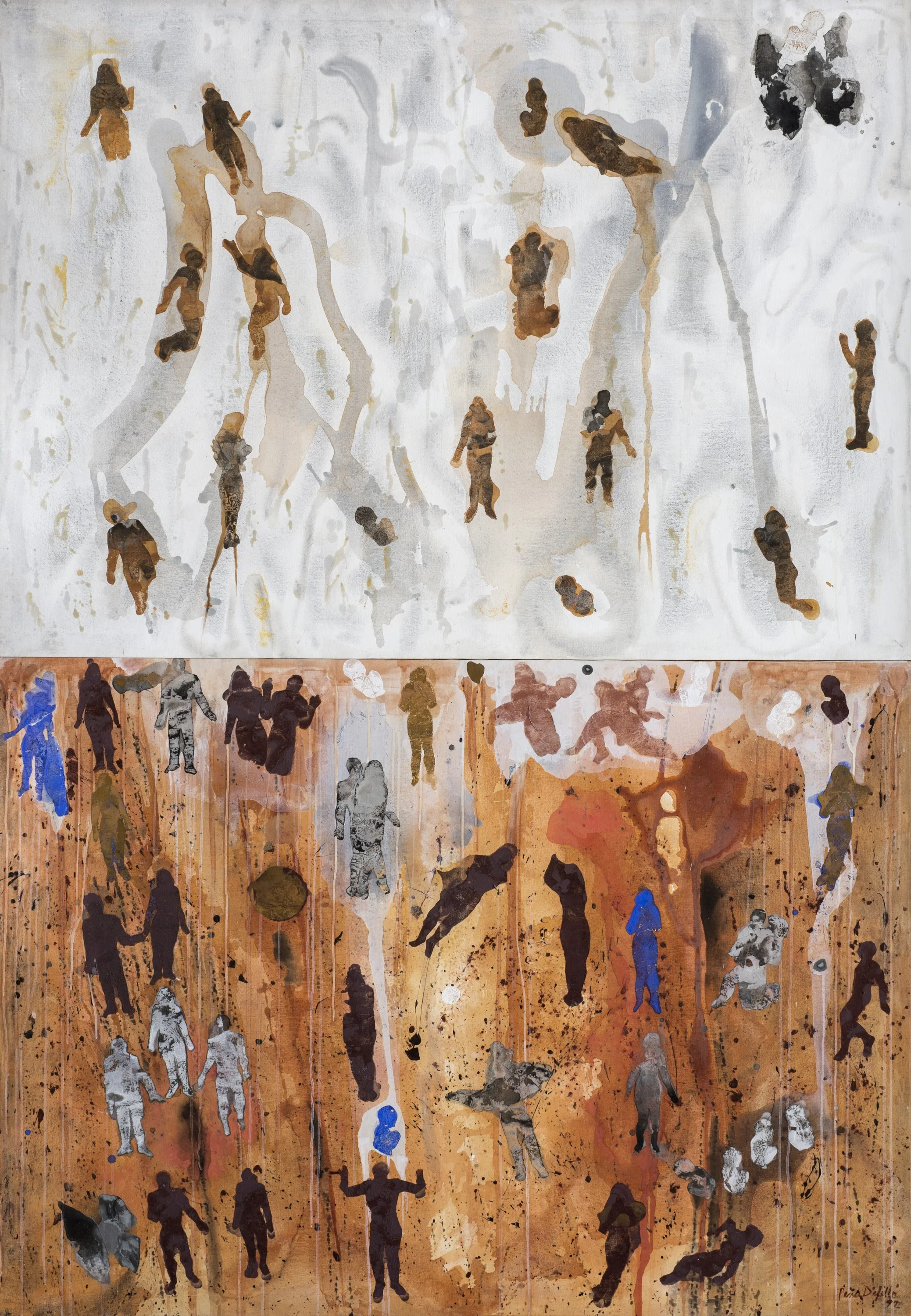 Anima Mundi (1992) Acrílico sobre tela. 72 x 54"
