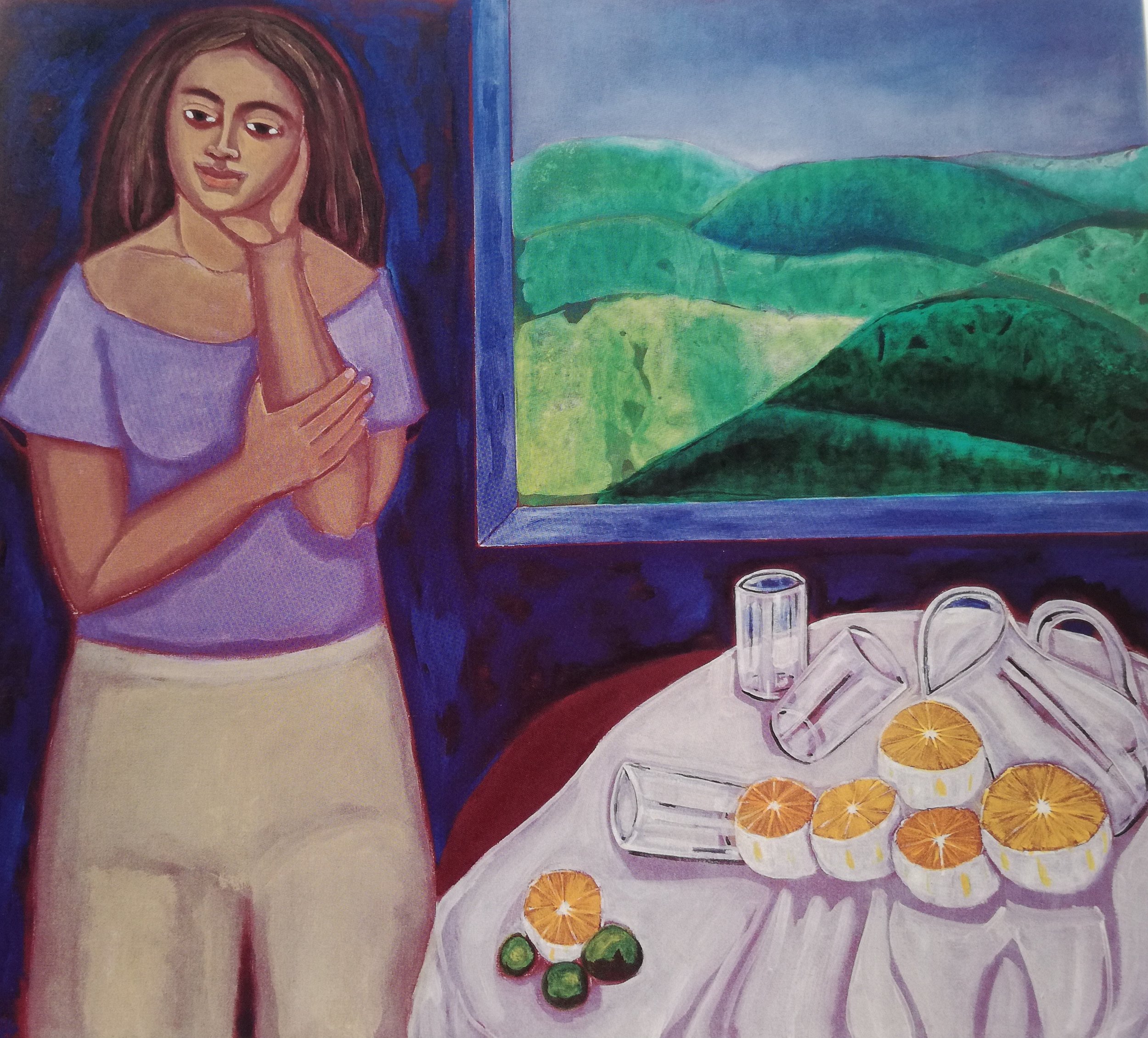 A.M. en la montaña (1998) Óleo sobre tela. 50 x 56" Colección Alexander Araújo-Gerón