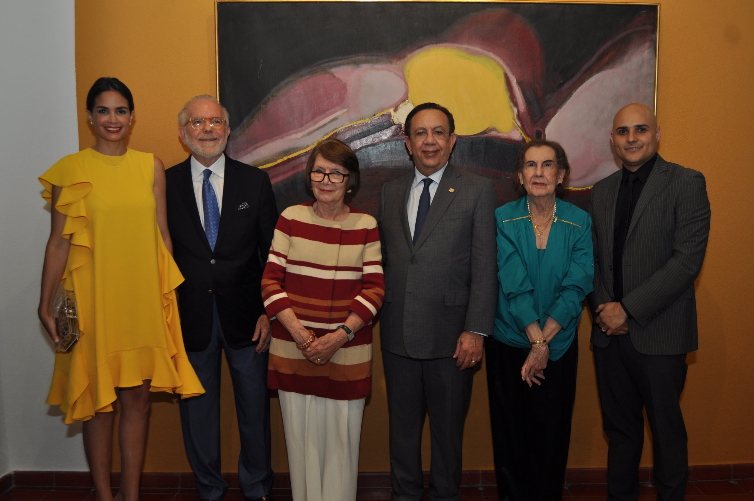 Judith Cury, George Manuel Hazoury Peña, Marianne De Tolentino, Héctor Valdez Albizu, Elsa Peña de Hazoury y Alex Martínez Suarez.JPG