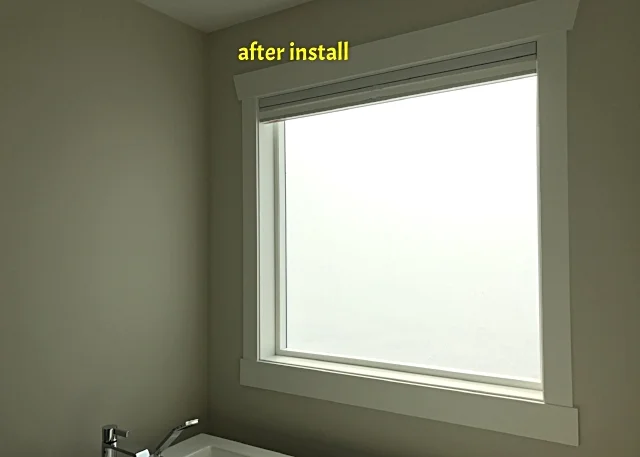 Riesling Way - after install frosted film