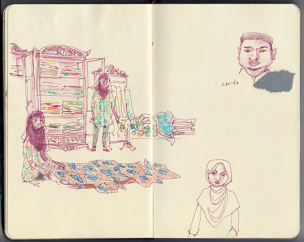 Batik fabric store