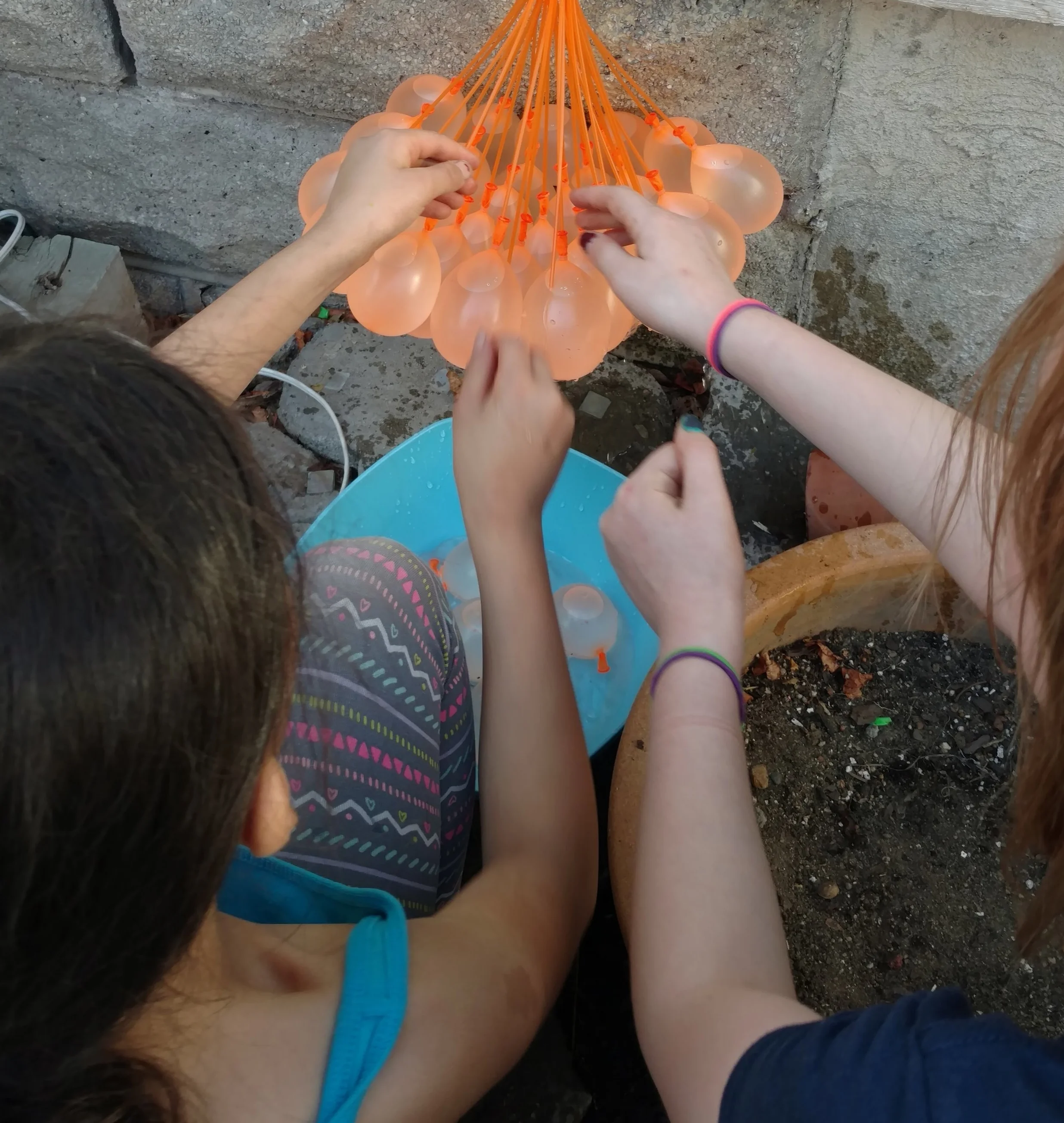 A big bowl of water balloons.