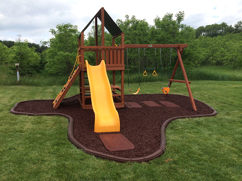 Swing Sets Backyard Playground Ground Cover Backyard Outdoor
