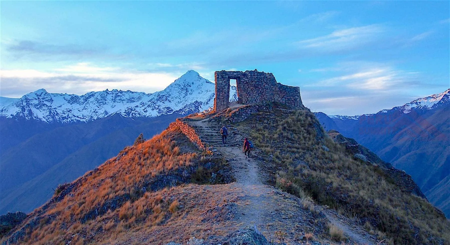 After breakfast, we will continue our journey to the charming village of Ollantaytambo, in the heart of the Sacred Valley. We are in for an unforgettable experience as we will hike on horseback up to Inti Punku, the incredible Inca Sun Gate. Here at this sacred site on the mountain top with stunning views of the snowcapped peaks of one of the sacred mountains Apu Veronica, we will integrate our week of medicine and healing with a San Pedro microdose ceremony. As we hike back down to the village we will pass many interesting sites on our way to our hotel. The evening will feature an authentic, delicious Peruvian dinner at a local restaurant.