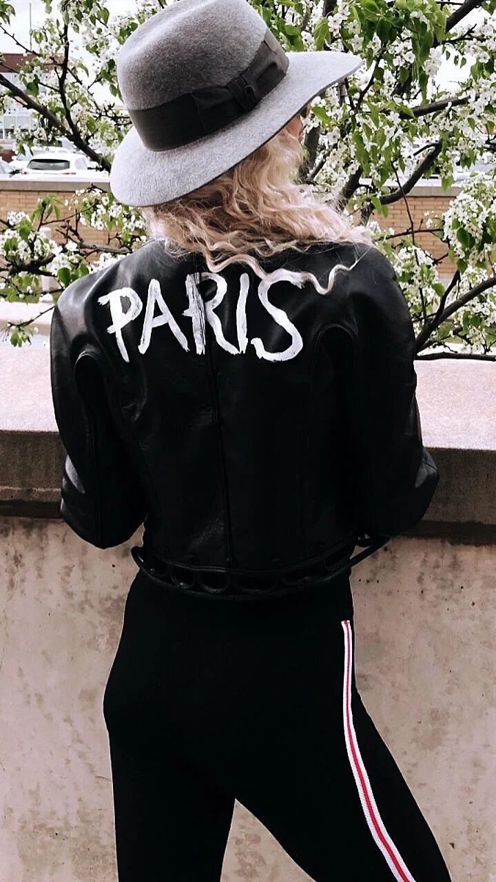 Ryan Joseph - Custom Painted Balmain Leather Jacket