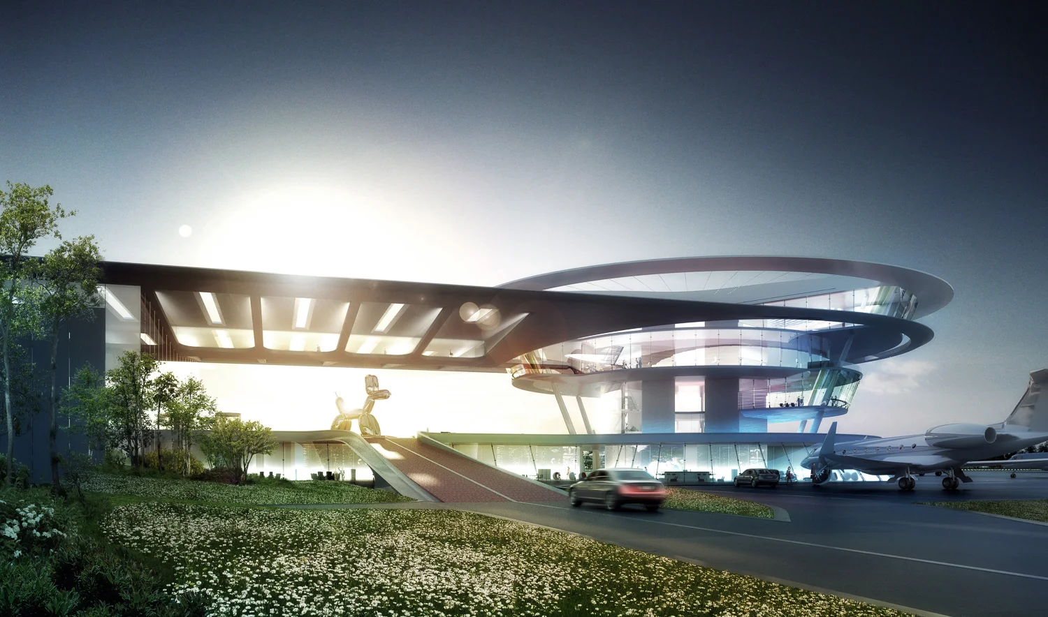 Confidential Airport, Europe. Grimshaw Architects.