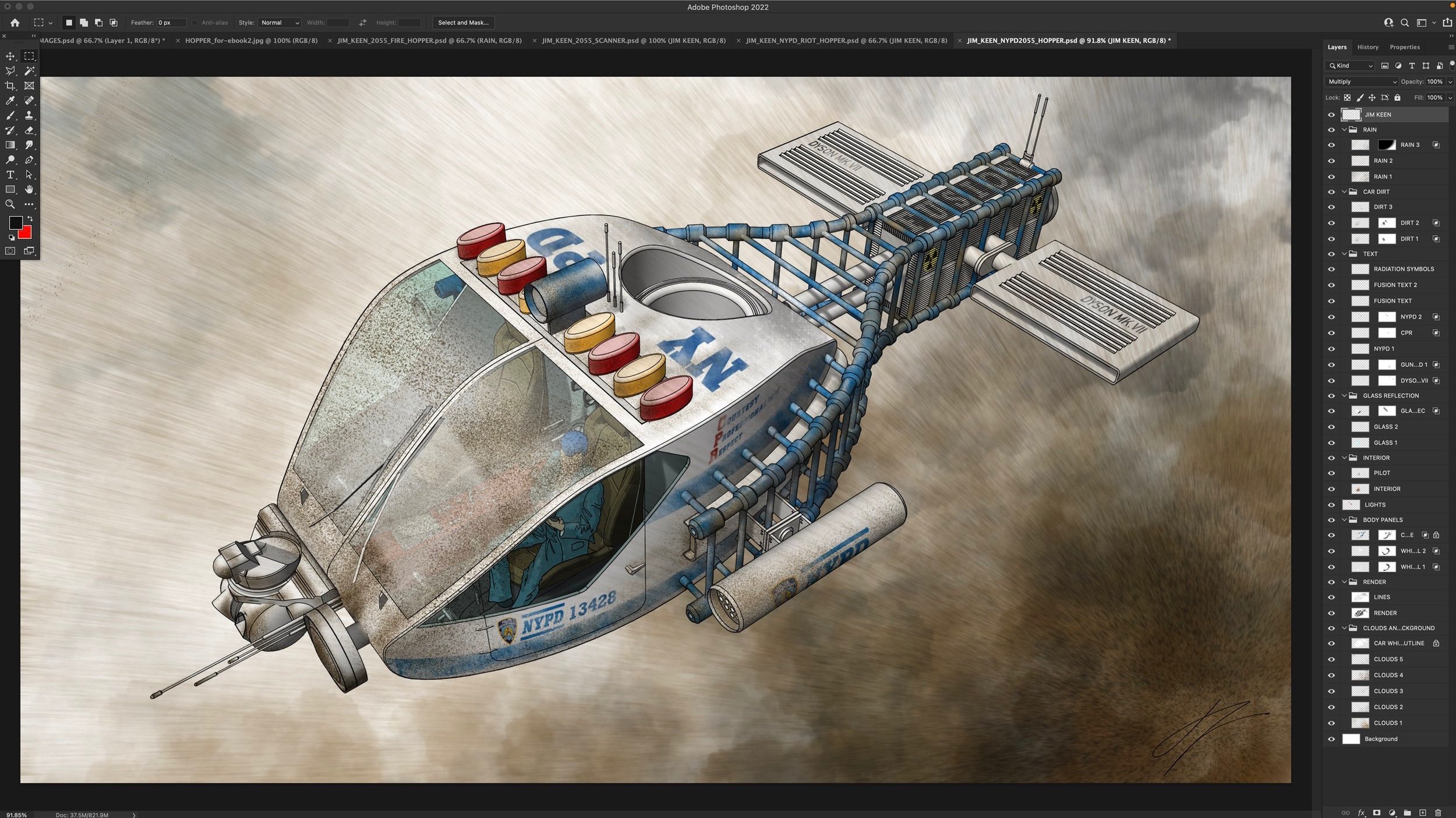 THE JIM KEEN ILLUSTRATIONS PHOTOSHOP FILE STORE