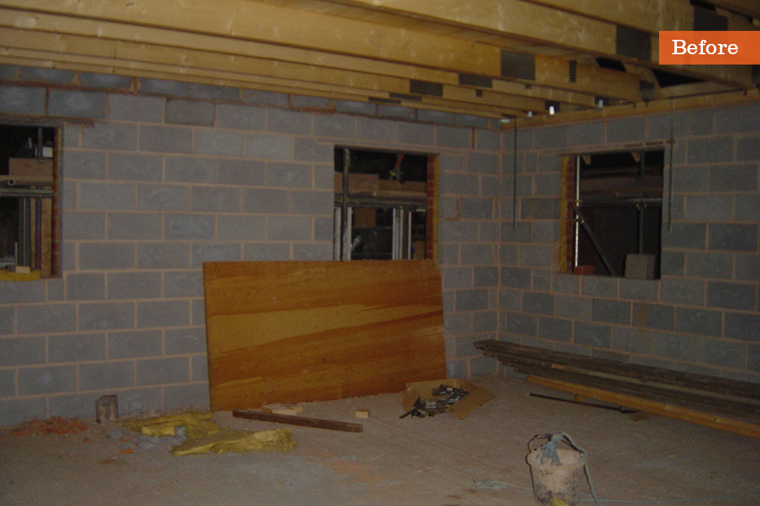 Open plan kitchen