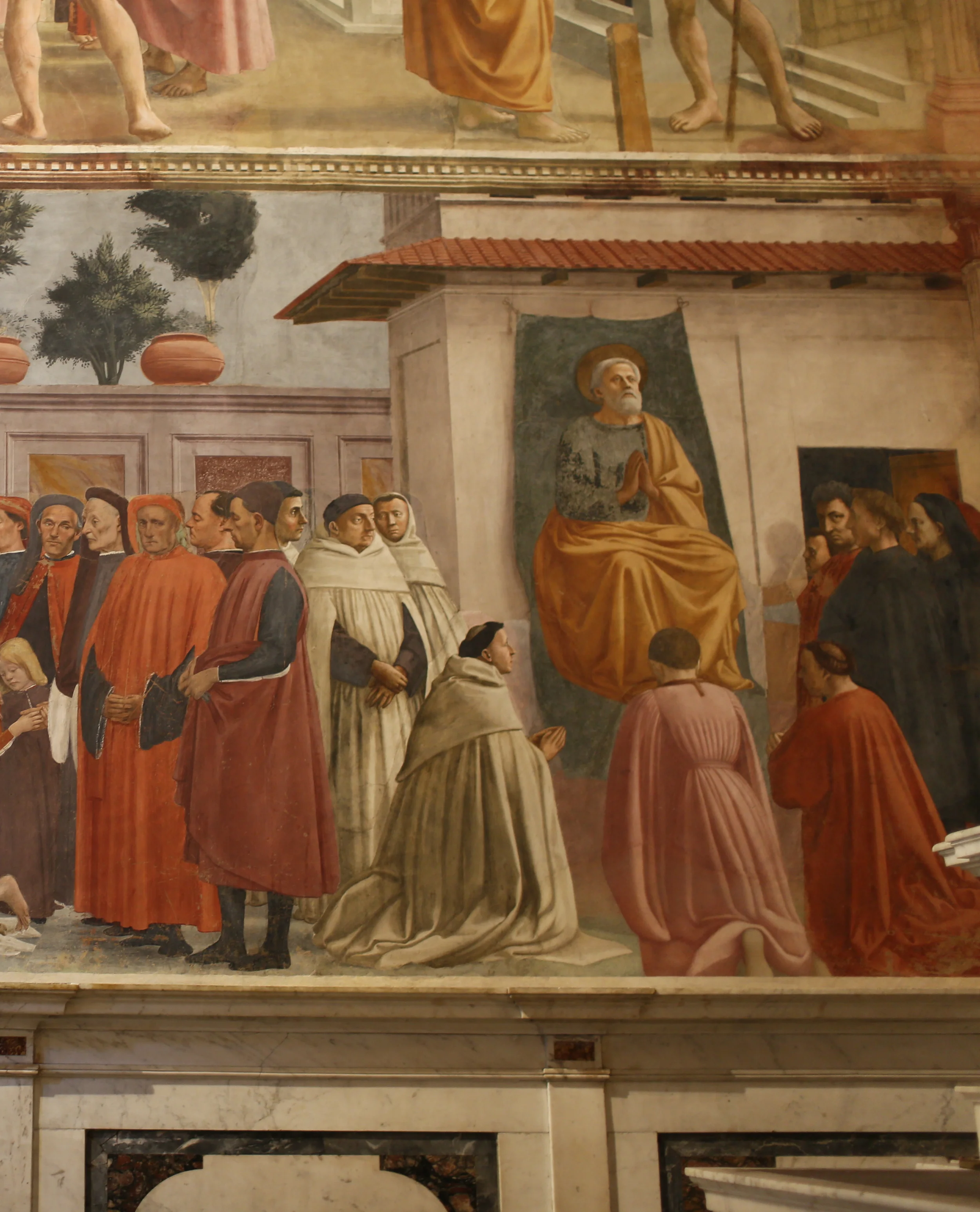 Page 66: Peter honored by Theophilus, Brancacci Chapel