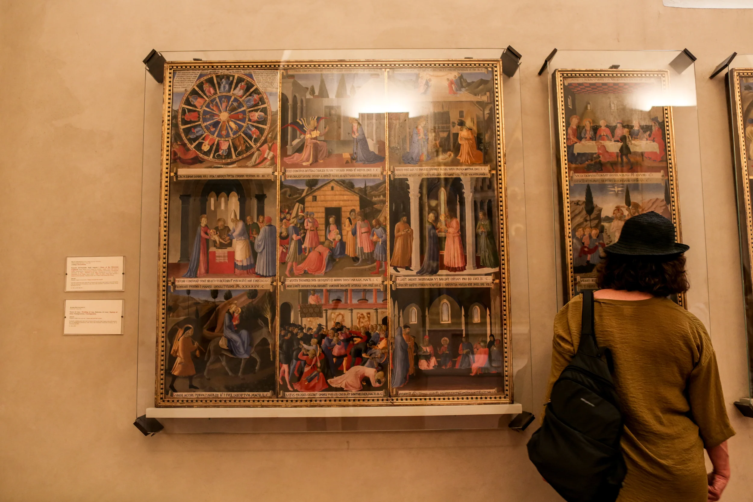 Page 103: Scenes from the Life of Christ decorating the cabinet
